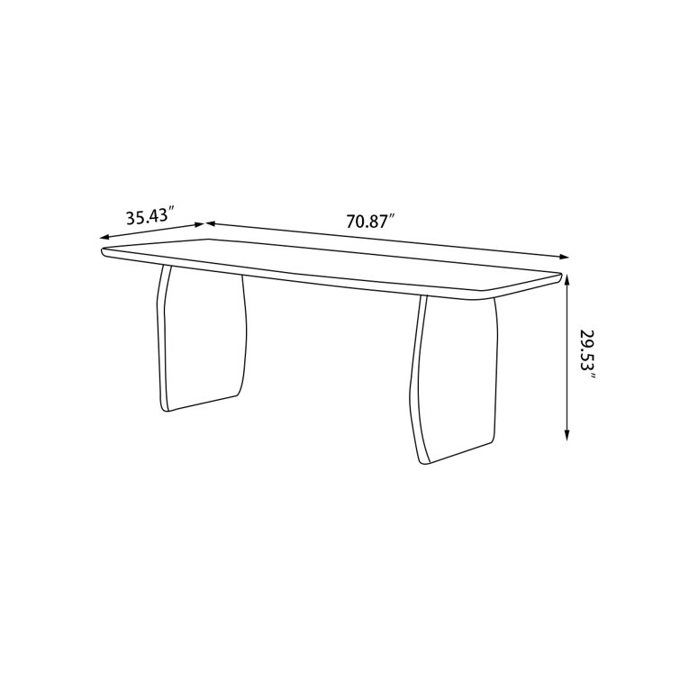 Hokku Designs Loriah Solid Wood Dining Table Wayfair Canada